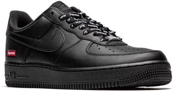 Nike x Supreme Air Force 1 Low "Mini Box Logo Black" sneakers Zwart