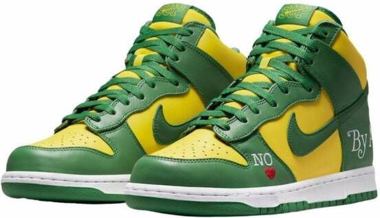 Nike x Supreme SB Dunk High Pro sneakers Groen