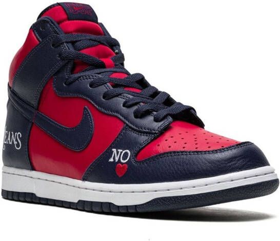 Nike x Supreme SB Dunk High sneakers Blauw