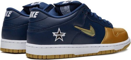 Nike x Supreme SB Dunk low-top sneakers Goud