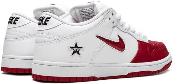 Nike x Supreme SB Dunk low-top sneakers Rood