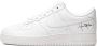 Nike Air Force 1 '07 low top sneakers leer Polyester rubber 11.5 Wit - Thumbnail 5