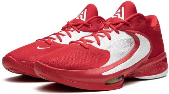 Nike "Zoom Freak 4 TB University Red White sneakers" Rood