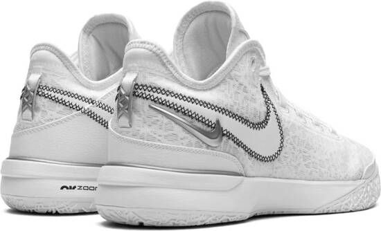 Nike "Zoom LeBron NXXT Gen White Metallic Silver sneakers" Wit