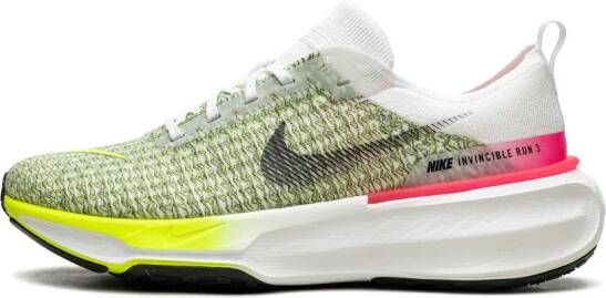 Nike ZoomX Invincible Run 3 "White Volt Hyper Pink" sneakers Wit