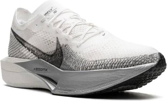 Nike "ZoomX Vaporfly Next % 3 White Particle Grey sneakers" Wit