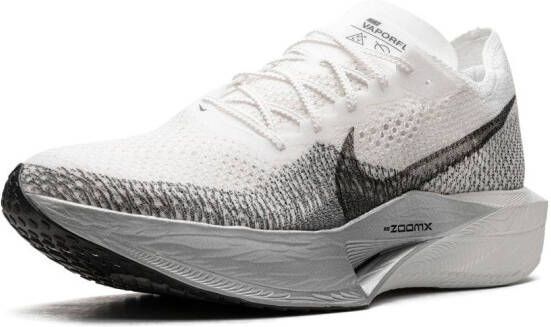 Nike "ZoomX Vaporfly Next % 3 White Particle Grey sneakers" Wit