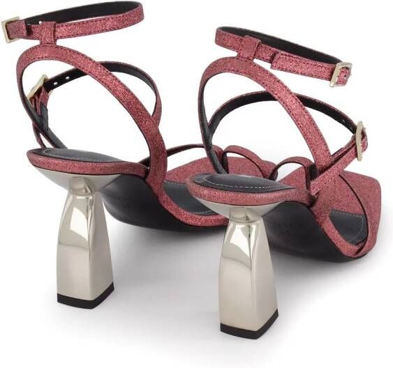 Nodaleto Angel C sandalen met glitters Roze