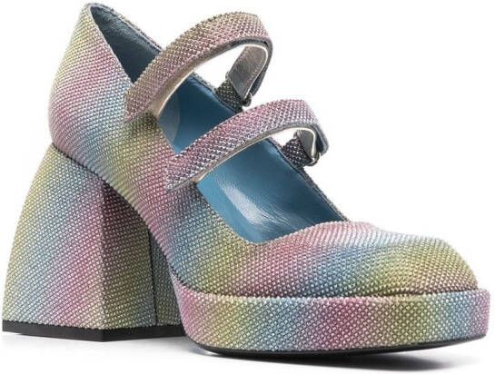 Nodaleto Bulla Babies pumps met glitter Blauw