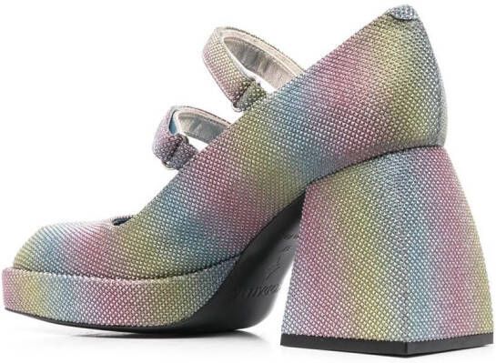 Nodaleto Bulla Babies pumps met glitter Blauw