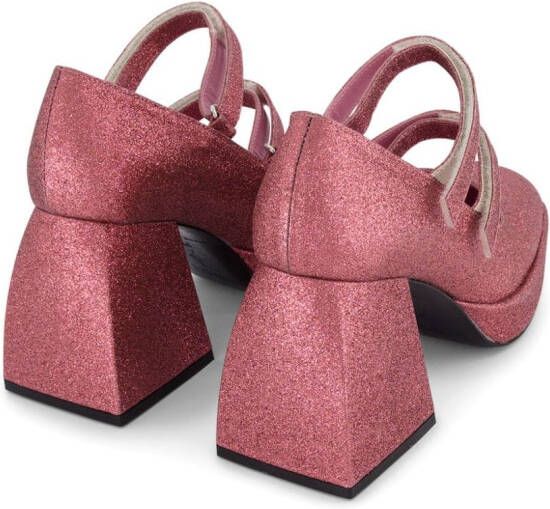 Nodaleto Bulla Babies pumps met glitters Roze