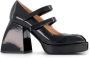 Nodaleto Bulla Babies pumps met plateauzool Zwart - Thumbnail 2