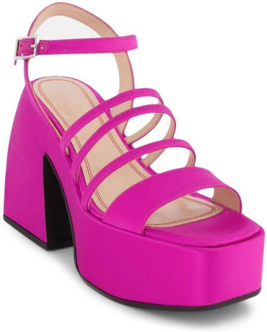 Nodaleto Bulla Chibi sandalen met plateauzool Roze