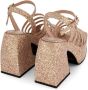 Nodaleto Bulla Chibi sandalen met plateauzool Goud - Thumbnail 2