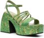 Nodaleto Bulla Chibi sandalen met plateauzool Groen - Thumbnail 2