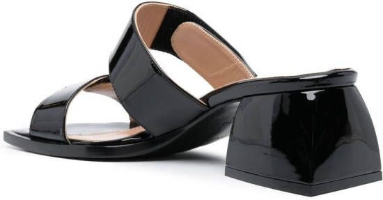 Nodaleto Bulla sandalen met dubbele bandjes Zwart