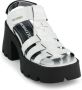 Nodaleto Bulla Emma leren sandalen Zilver - Thumbnail 2