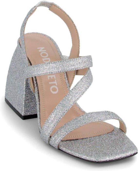 Nodaleto Bulla Gemini sandalen met bandjes Zilver