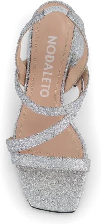 Nodaleto Bulla Gemini sandalen met bandjes Zilver