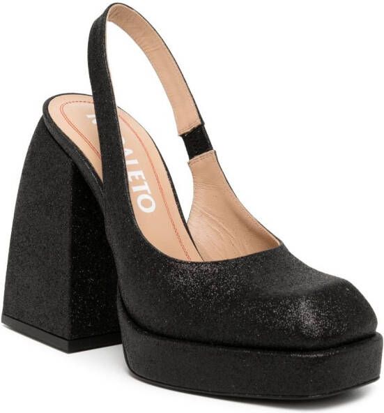 Nodaleto Bulla Jill sandalen met glitters Zwart