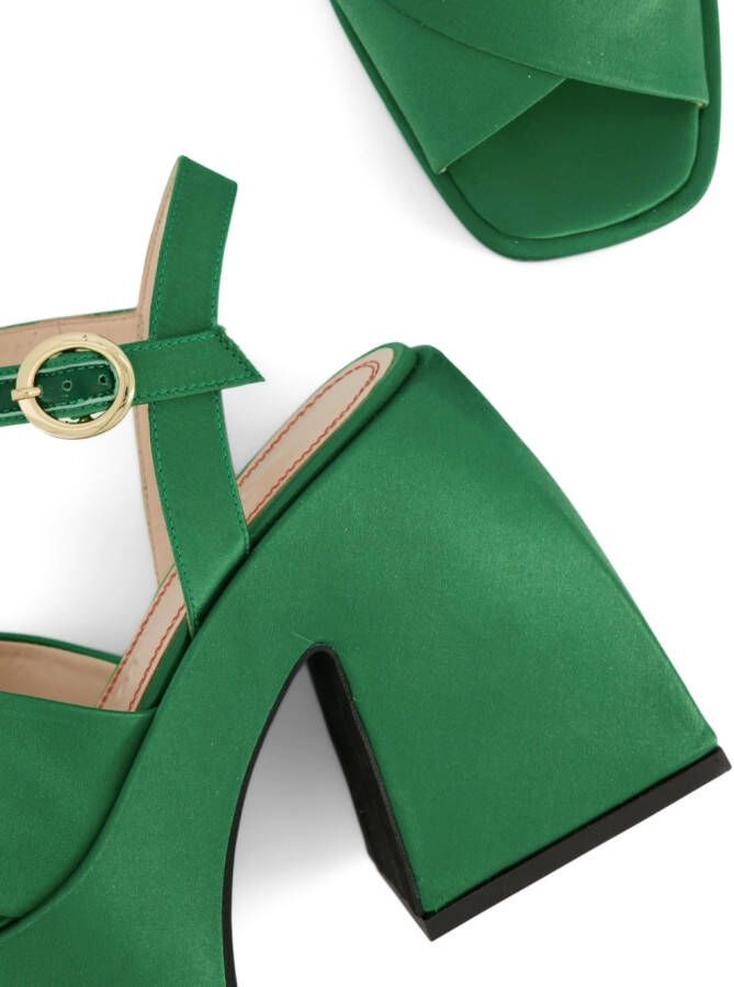 Nodaleto Bulla Joni sandalen met kruisbandjes Groen