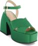 Nodaleto Bulla Joni sandalen met kruisbandjes Groen - Thumbnail 5