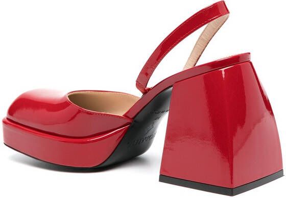 Nodaleto Bulla lakleren pumps Rood