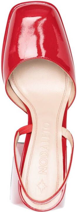 Nodaleto Bulla lakleren pumps Rood