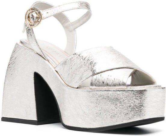 Nodaleto Bulla metallic sandalen
