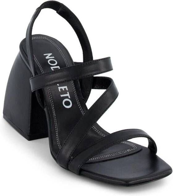 Nodaleto Bulla sandalen met bandjes Zwart