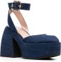 Nodaleto Sofia Bulla pumps met plateauzool Blauw - Thumbnail 2