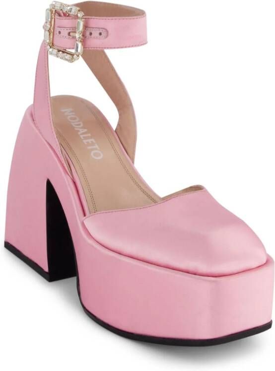 Nodaleto Bulla Sofia satijnen pumps Roze