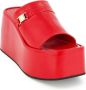 Nodaleto Bulla Yelena sandalen met sleehak Rood - Thumbnail 2