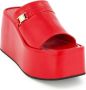 Nodaleto Bulla Yelena sandalen met sleehak Rood - Thumbnail 2