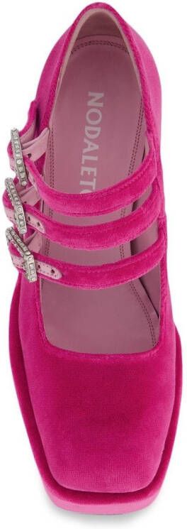 Nodaleto Decolleté pumps met plateauzool Roze