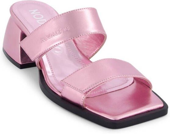Nodaleto Bulla metallic sandalen Roze