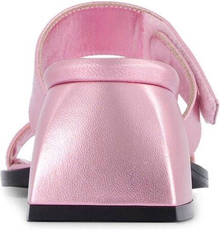 Nodaleto Bulla metallic sandalen Roze