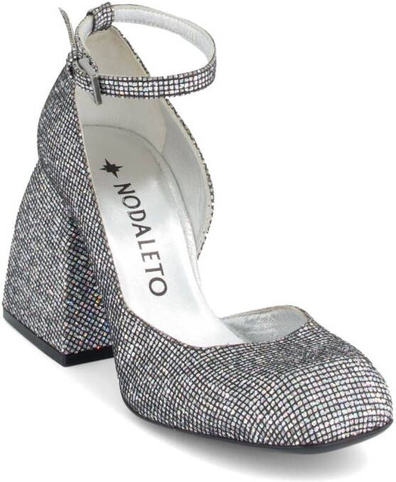 Nodaleto Pumps met vierkante neus Zilver