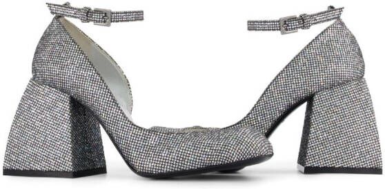 Nodaleto Pumps met vierkante neus Zilver