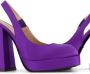 Nodaleto Slingback pumps met blokhak Paars - Thumbnail 2