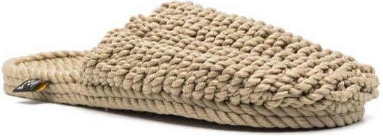 Nomadic State of Mind Geweven slippers Beige