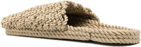 Nomadic State of Mind Geweven slippers Beige
