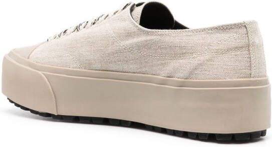 OAMC Sneakers met geribbelde zool Beige