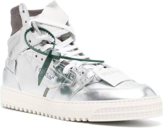 Off-White 3.0 Off-Court metallic sneakers Zilver