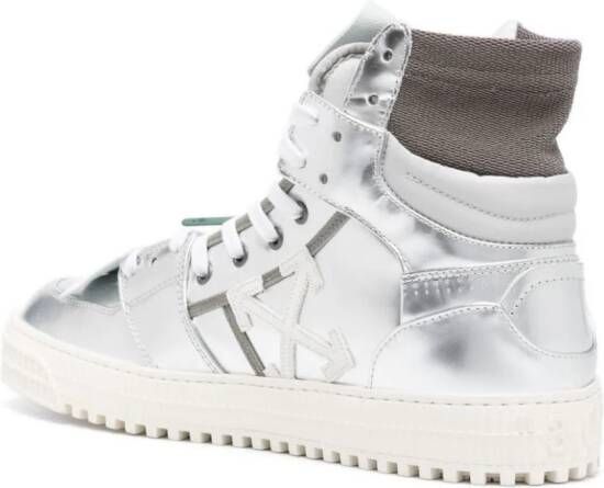 Off-White 3.0 Off-Court metallic sneakers Zilver