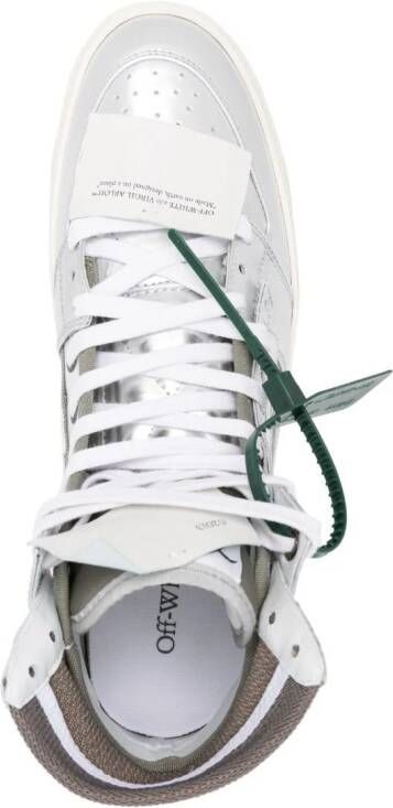 Off-White 3.0 Off-Court metallic sneakers Zilver