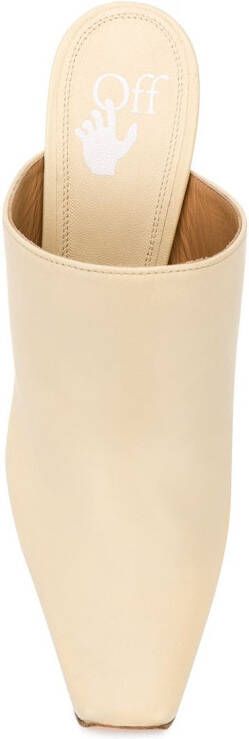 Off-White Allen muiltjes met vierkante neus Beige