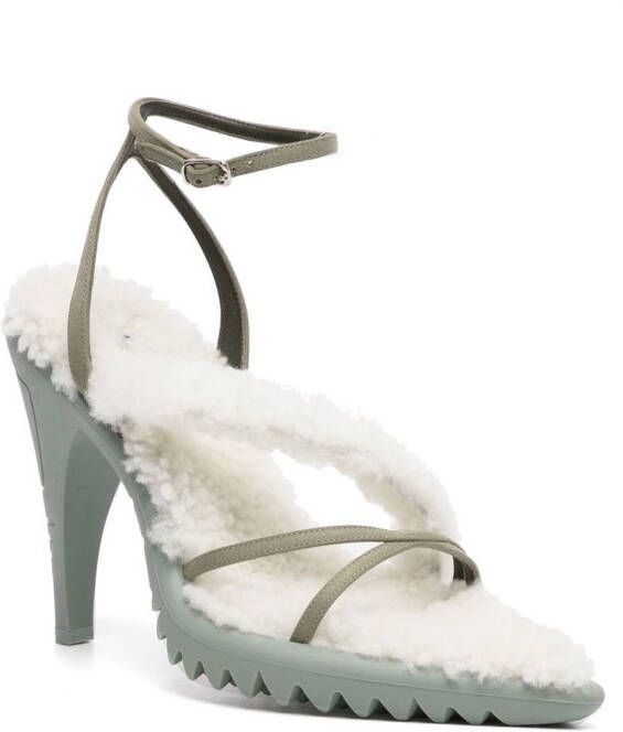 Off-White Allen sandalen met strik Groen