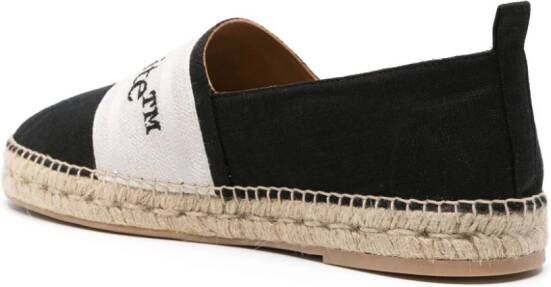 Off-White Bookish linnen espadrilles Zwart