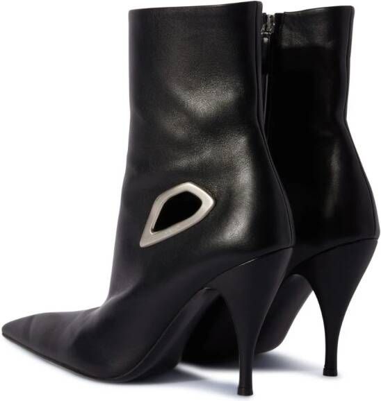 Off-White Crescent enkellaarzen Zwart